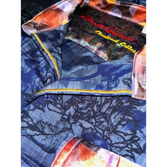 Robert Graham Limited Edition Embroidered Floral Shirt Men’s L 140/249 EUC - Picture 4 of 13